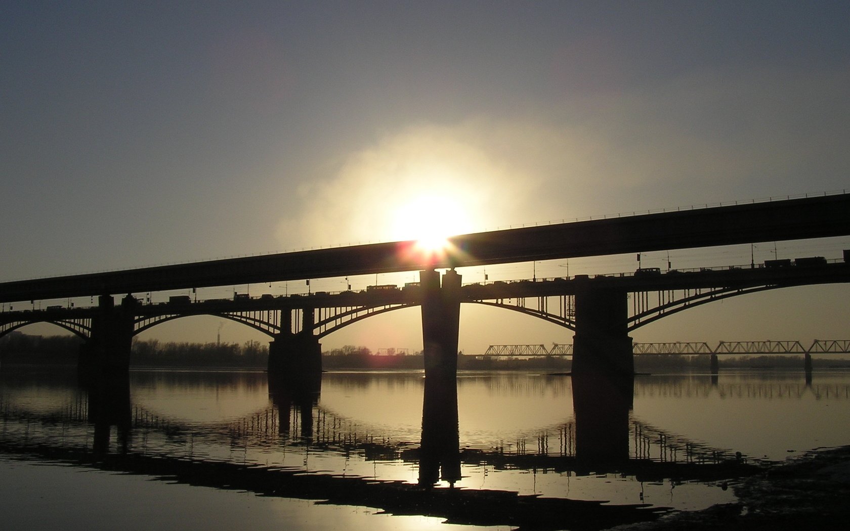 Обои мост, новосибирск, bridge, novosibirsk разрешение 2288x1712 Загрузить