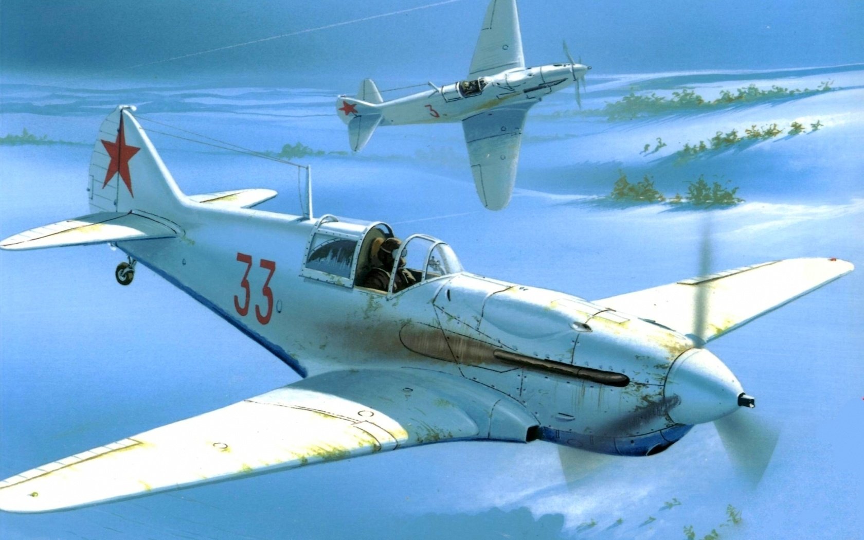 Обои самолет, истебитель, lavochkin gorbunov, рисоунок, the plane, istrebitel, risunok разрешение 2500x1917 Загрузить