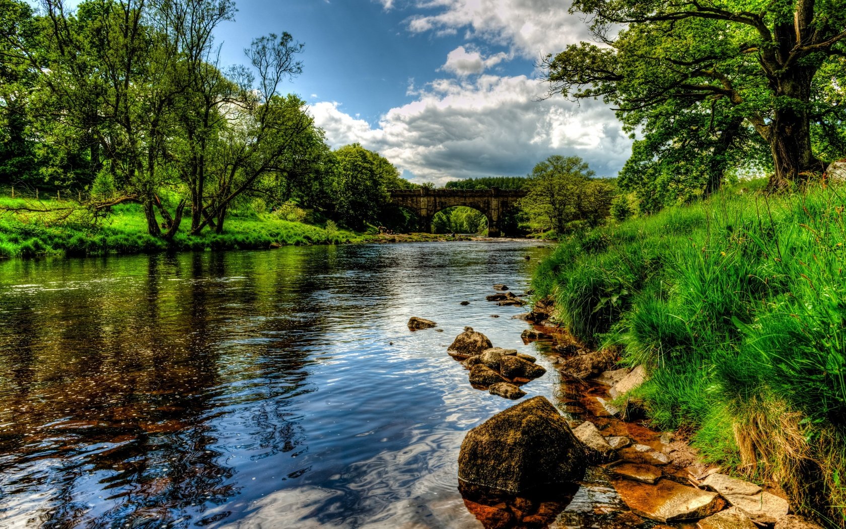 Обои деревья, река, природа, пейзаж, англия, trees, river, nature, landscape, england разрешение 2880x1800 Загрузить