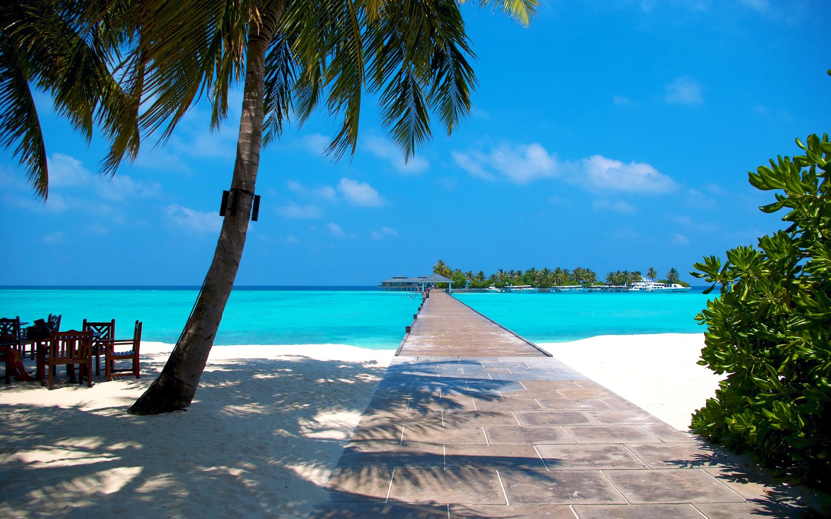 Обои море, пляж, остров, тропики, мальдивы, sea, beach, island, tropics, the maldives разрешение 3837x2569 Загрузить