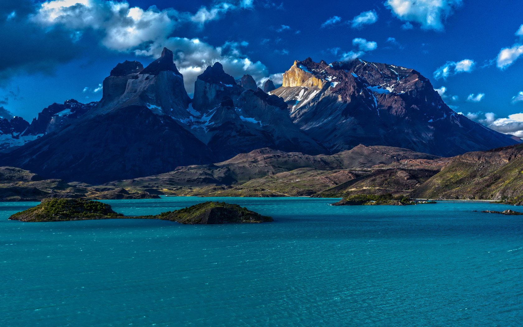 Обои озеро, горы, природа, чили, патагония, lake, mountains, nature, chile, patagonia разрешение 2560x1600 Загрузить