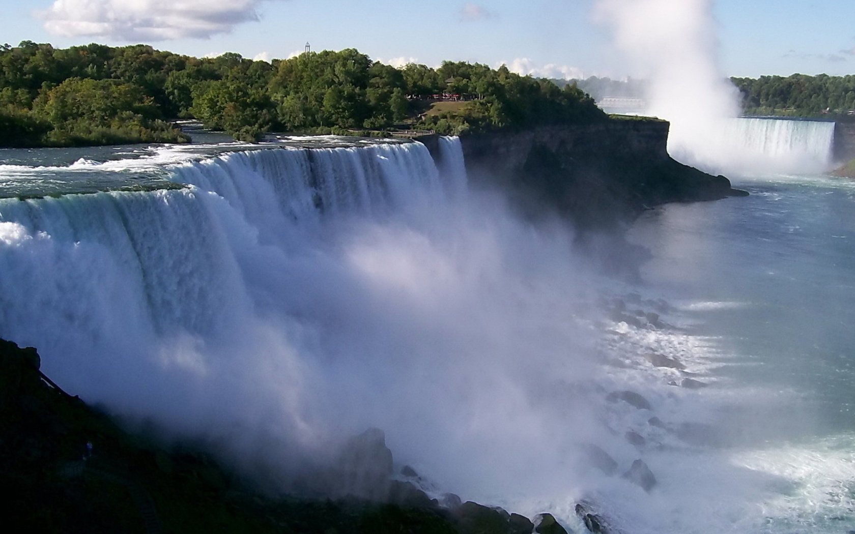 Обои лес, обрыв, ниагарский водопад, forest, open, niagara falls разрешение 1920x1080 Загрузить