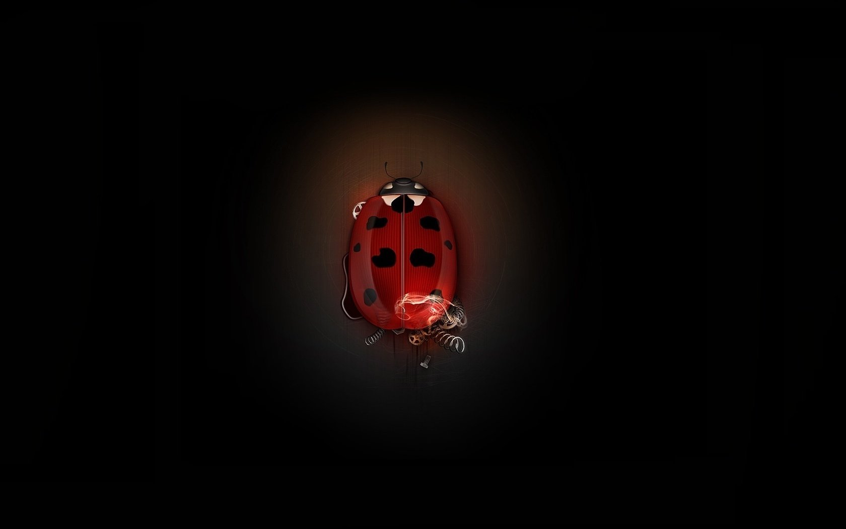 Обои жук, божья коровка, минимализм, механизм, шестеренки, beetle, ladybug, minimalism, mechanism, gear разрешение 1920x1080 Загрузить