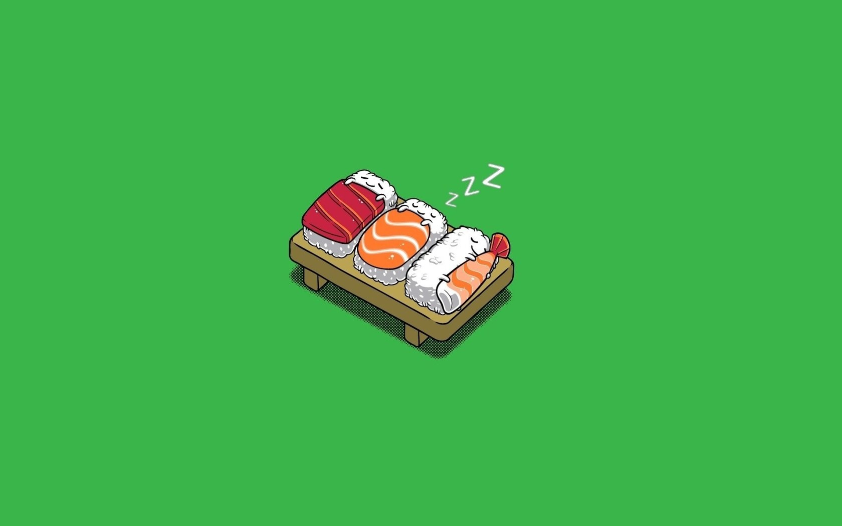Обои рисунок, сон, одеяло, рыба, рис, суши, figure, sleep, blanket, fish, sushi разрешение 1920x1080 Загрузить