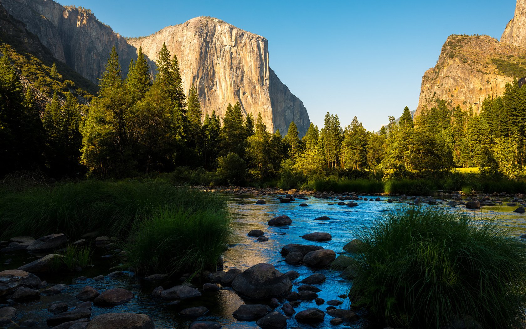 Обои горы, лес, панорамма, йосемитский национальный парк, mountains, forest, panorama, yosemite national park разрешение 1920x1080 Загрузить