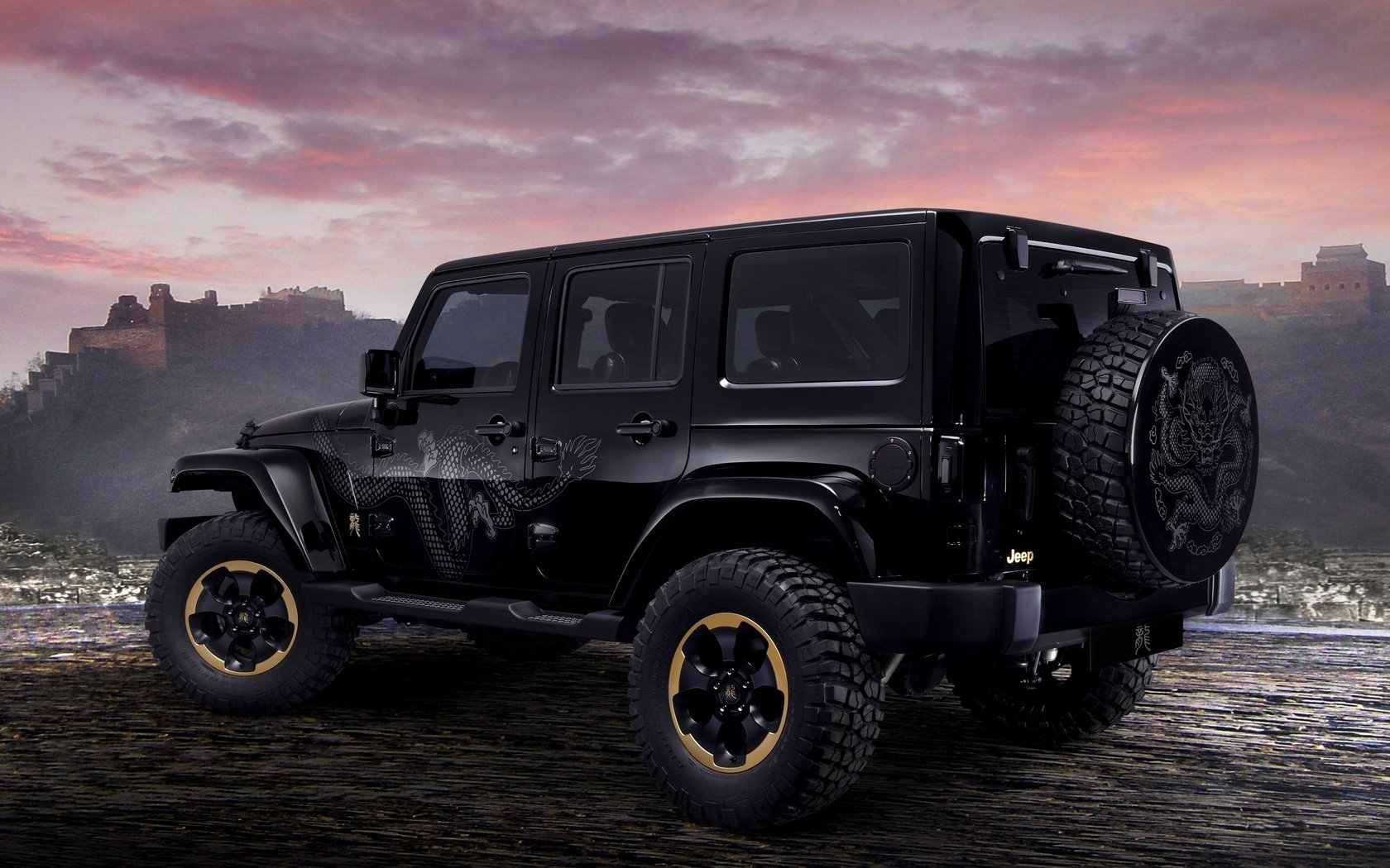 Обои дракон, черный, авто, джип, concept, рэнглер, dragon, black, auto, jeep, wrangler разрешение 2560x1600 Загрузить