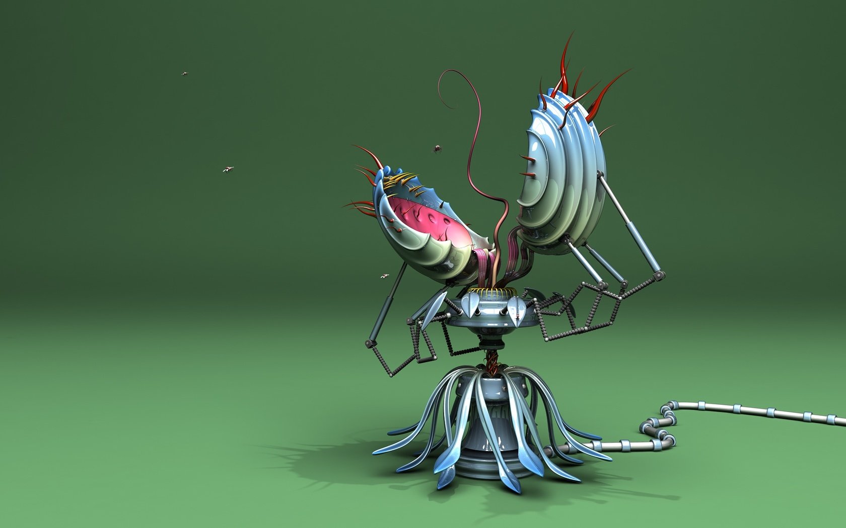 Обои механическая венерина мухоловка, mechanical venus flytrap разрешение 1920x1200 Загрузить