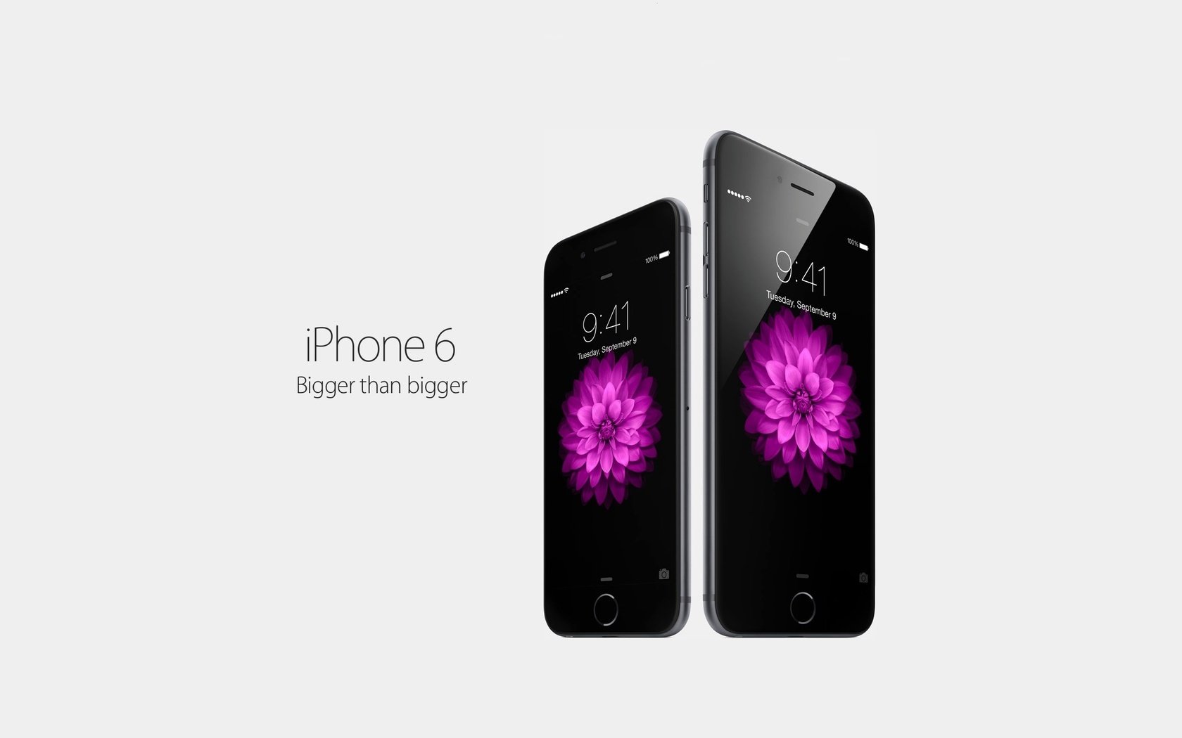 Обои bigger, its better, iphone6, iphone 6 plus, isnt simply, эппл, apple разрешение 2560x1440 Загрузить