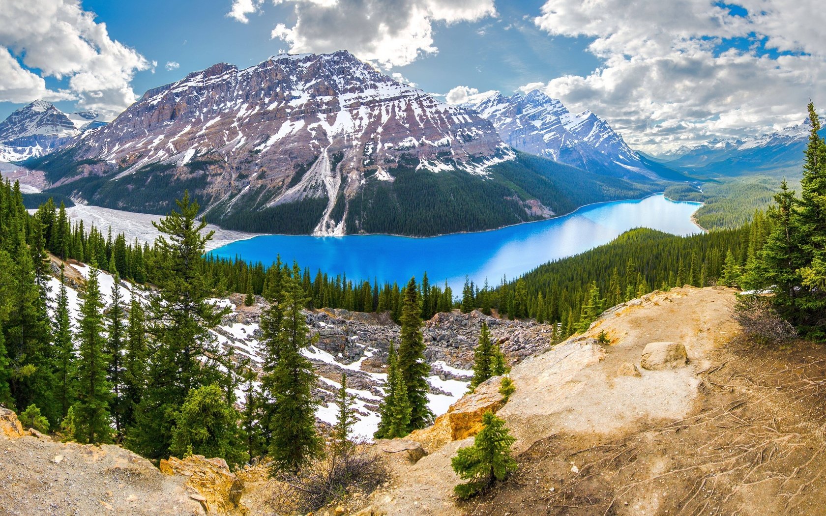 Обои канада, национальный парк банф, peyto lake, ab, canada, banff national park разрешение 2560x1600 Загрузить