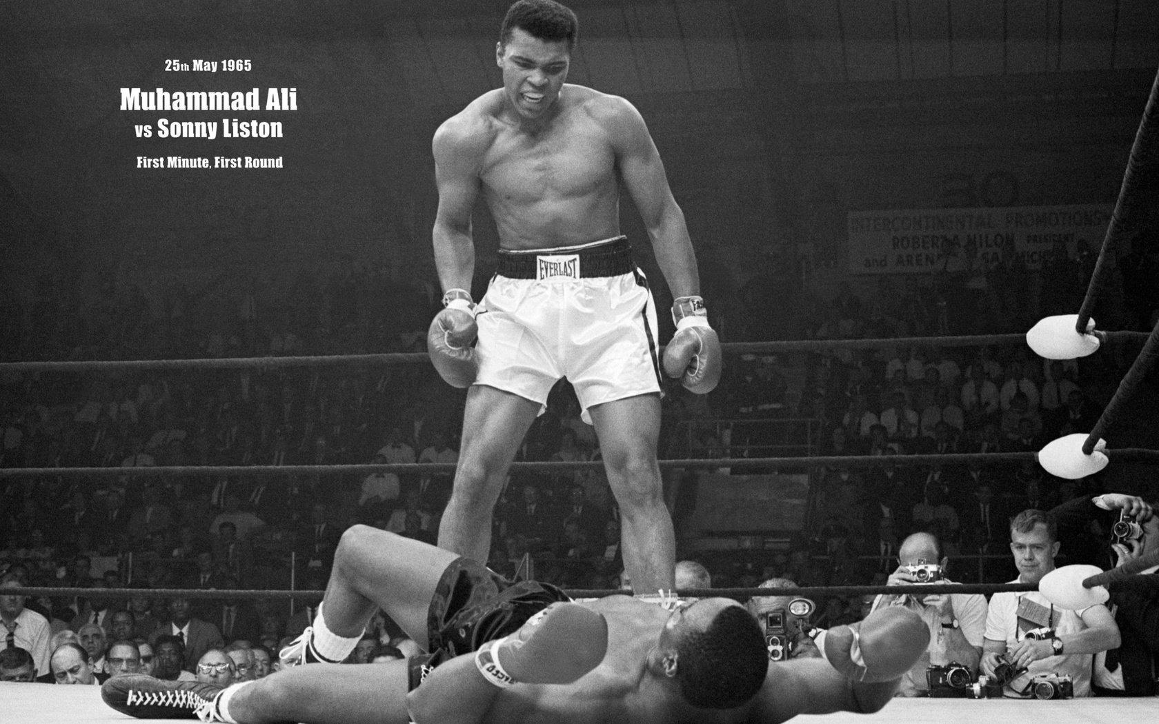 Обои фото боя мухаммеда али и сони листона, photo fight of muhammad ali and sony liston разрешение 2560x1600 Загрузить