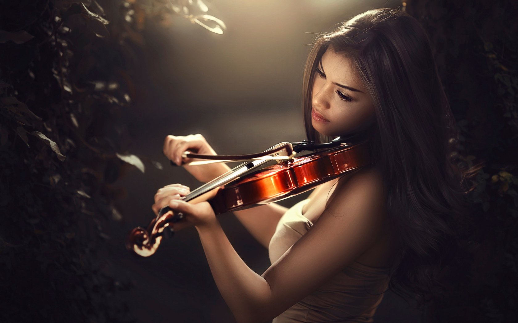 Обои девушка, скрипка, музыка, girl, violin, music разрешение 2500x1666 Загрузить