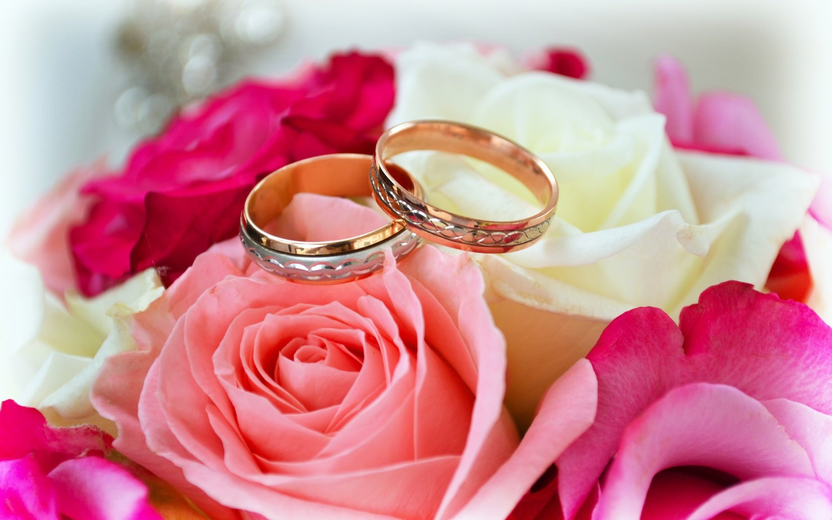 Обои цветы, розы, букет, кольца, свадьба, торжество, flowers, roses, bouquet, ring, wedding, celebration разрешение 4608x3072 Загрузить