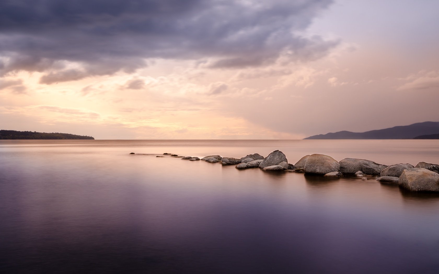 Обои камни, закат, пляж, океан, ванкувер, британская колумбия, stones, sunset, beach, the ocean, vancouver, british columbia разрешение 3360x2100 Загрузить