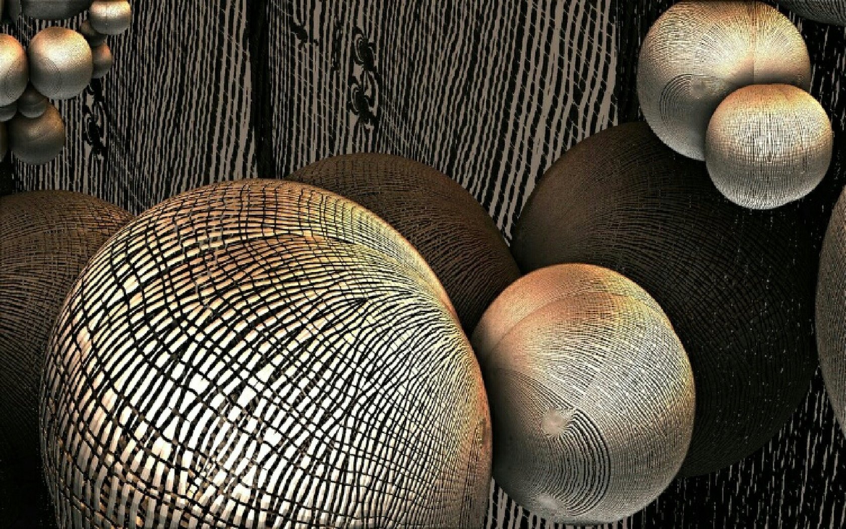 Обои шары, абстракция, 3д, balls, abstraction, 3d разрешение 1920x1200 Загрузить