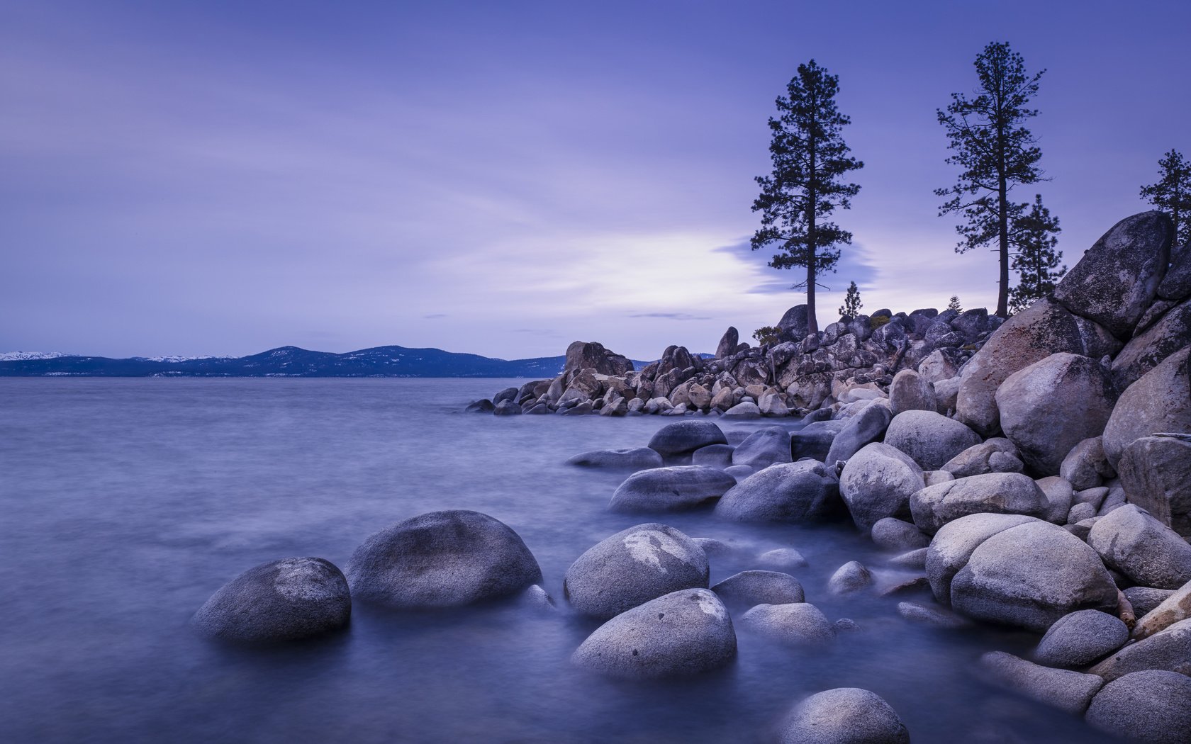 Обои озеро, закат, пейзаж, сша, озеро тахо, сьерра-невада, lake, sunset, landscape, usa, lake tahoe, sierra nevada разрешение 7000x4375 Загрузить