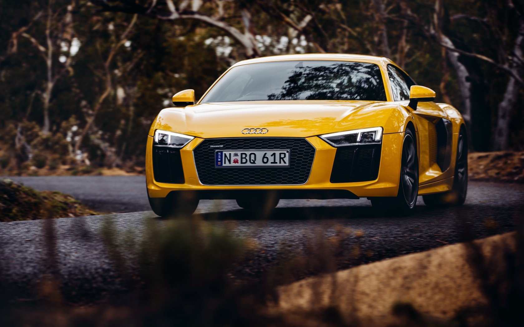 Обои желтый, ауди, v10, yellow, audi разрешение 4096x2731 Загрузить