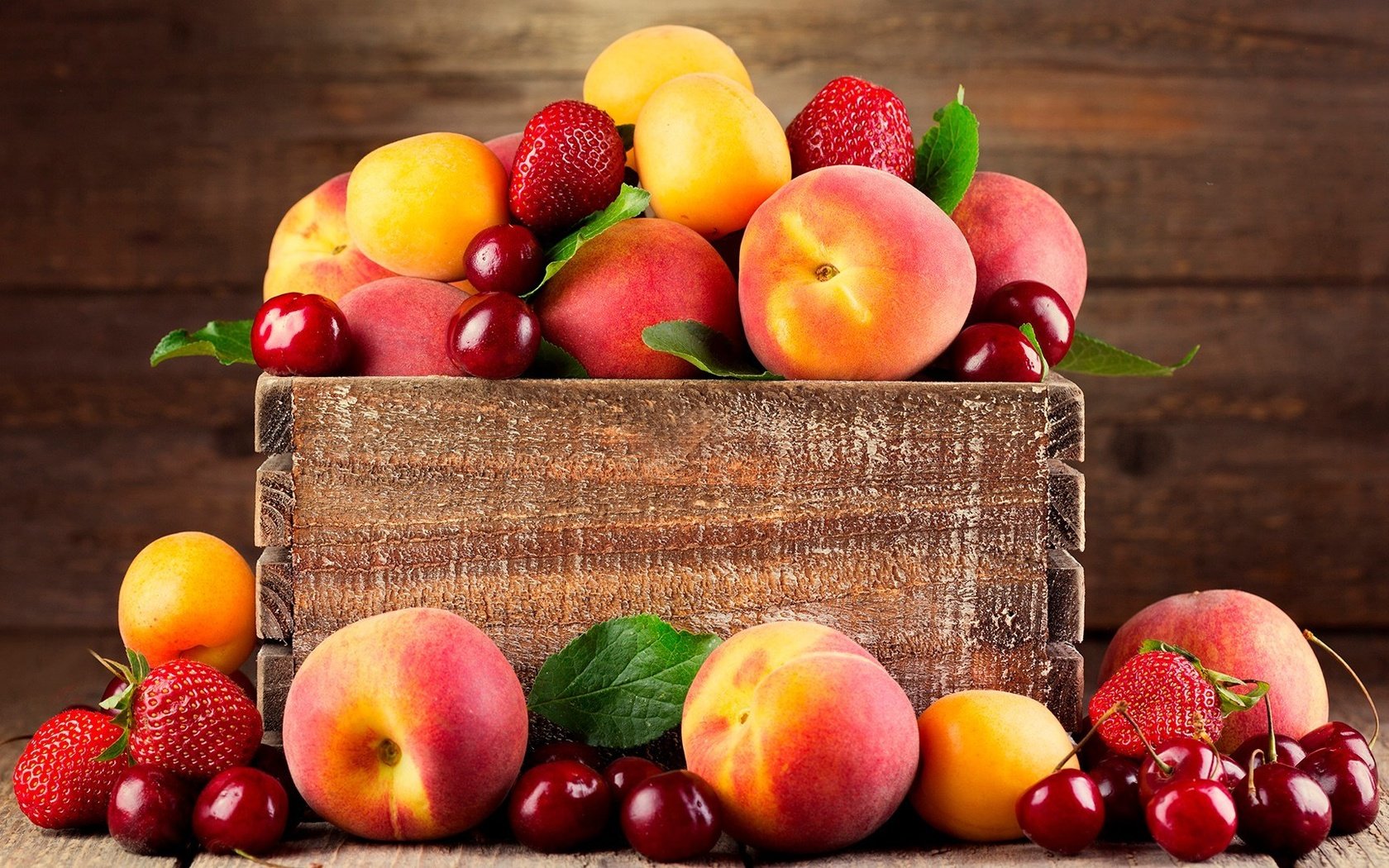 персики фрукты яблоки вишня peaches fruit apples cherry загрузить