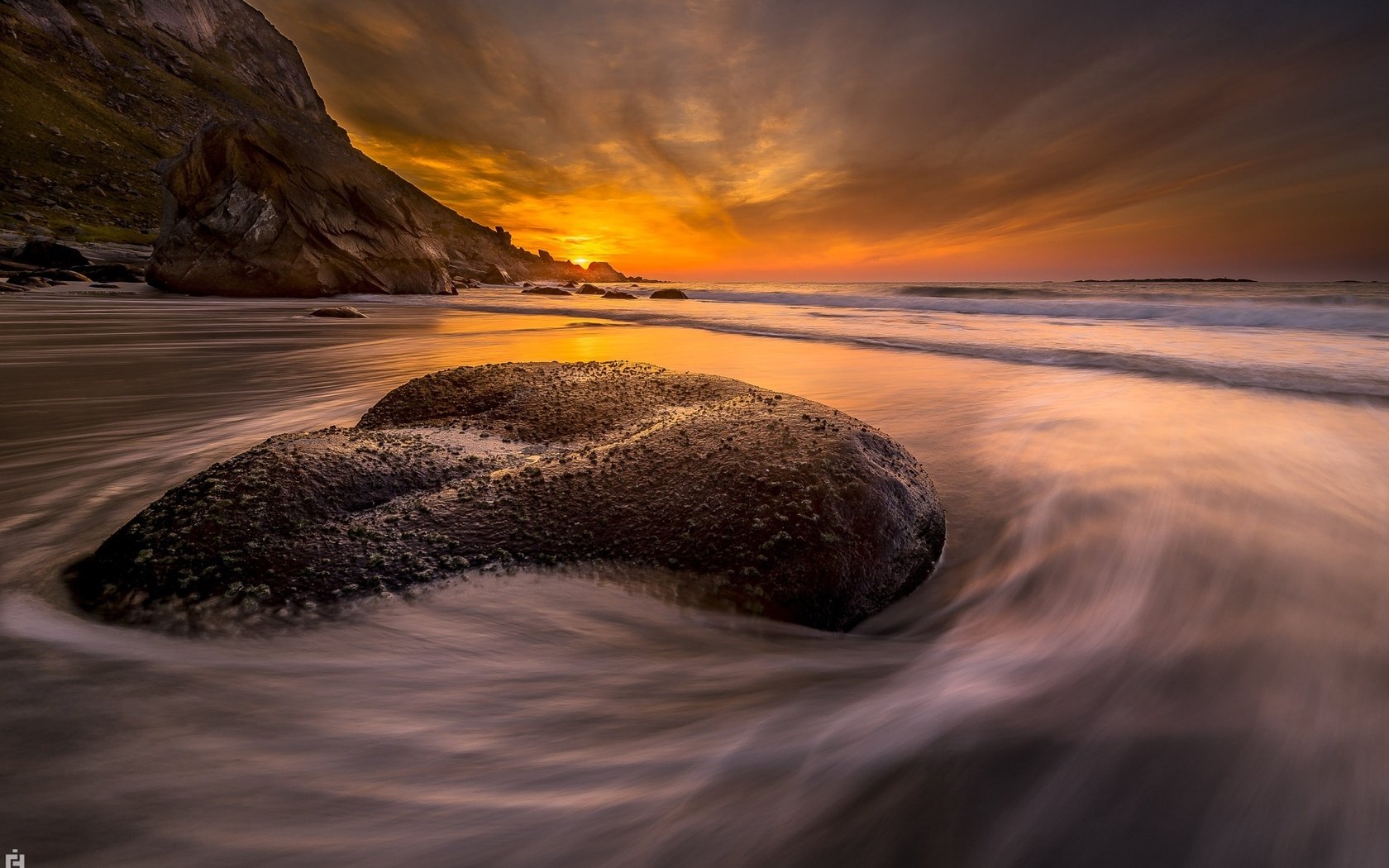 Обои скалы, камни, закат, море, пляж, побережье, rocks, stones, sunset, sea, beach, coast разрешение 2048x1367 Загрузить