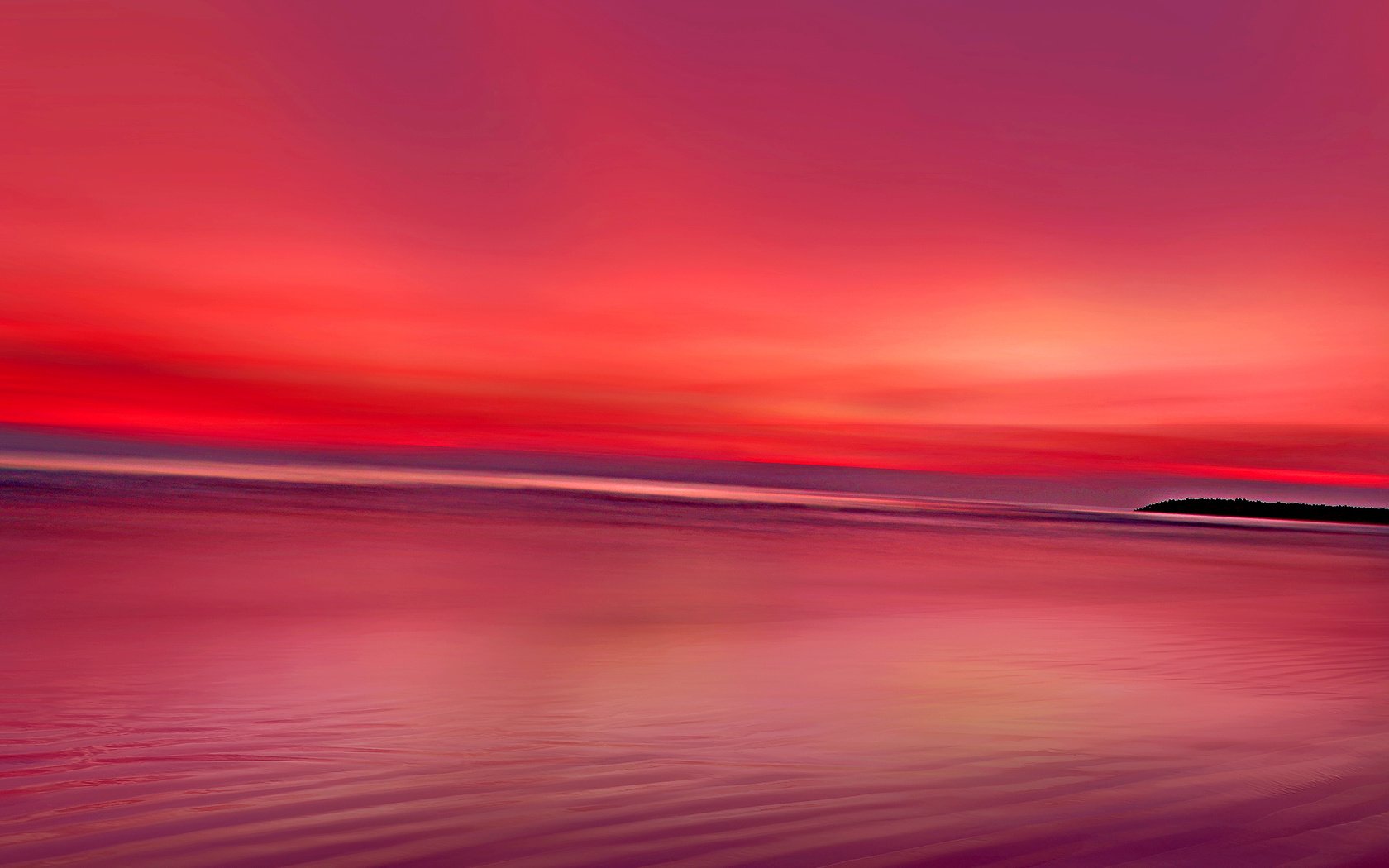 Обои небо, закат, море, горизонт, сумерки, the sky, sunset, sea, horizon, twilight разрешение 2880x1920 Загрузить