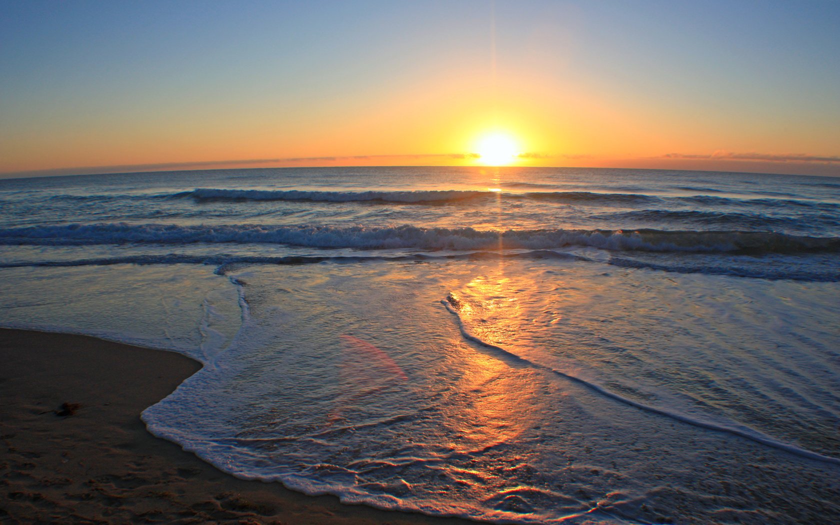 Обои закат, море, пляж, sunset, sea, beach разрешение 5095x3161 Загрузить