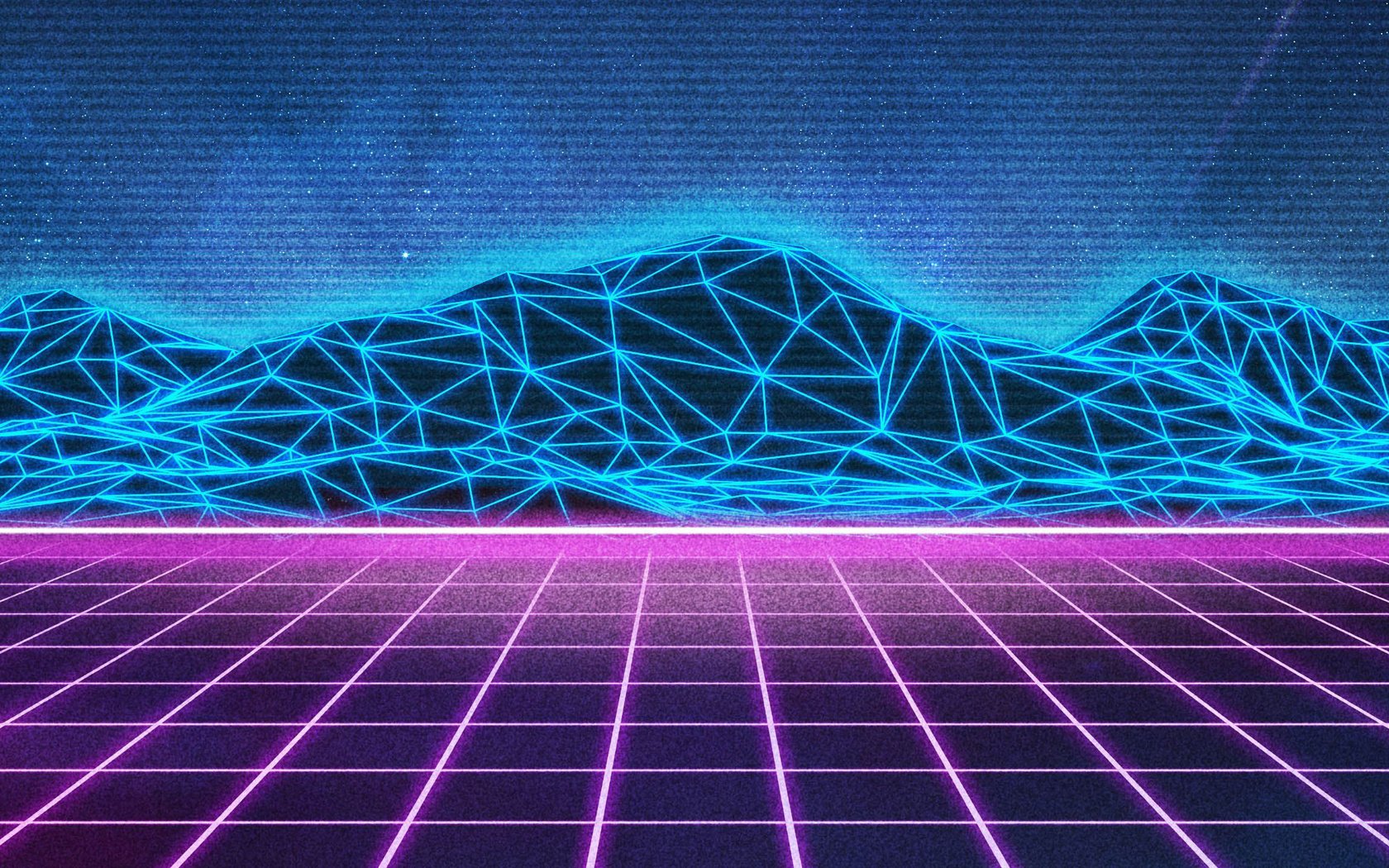 Обои неон, вектор, графика, retrowave, neon, vector, graphics разрешение 2560x1440 Загрузить