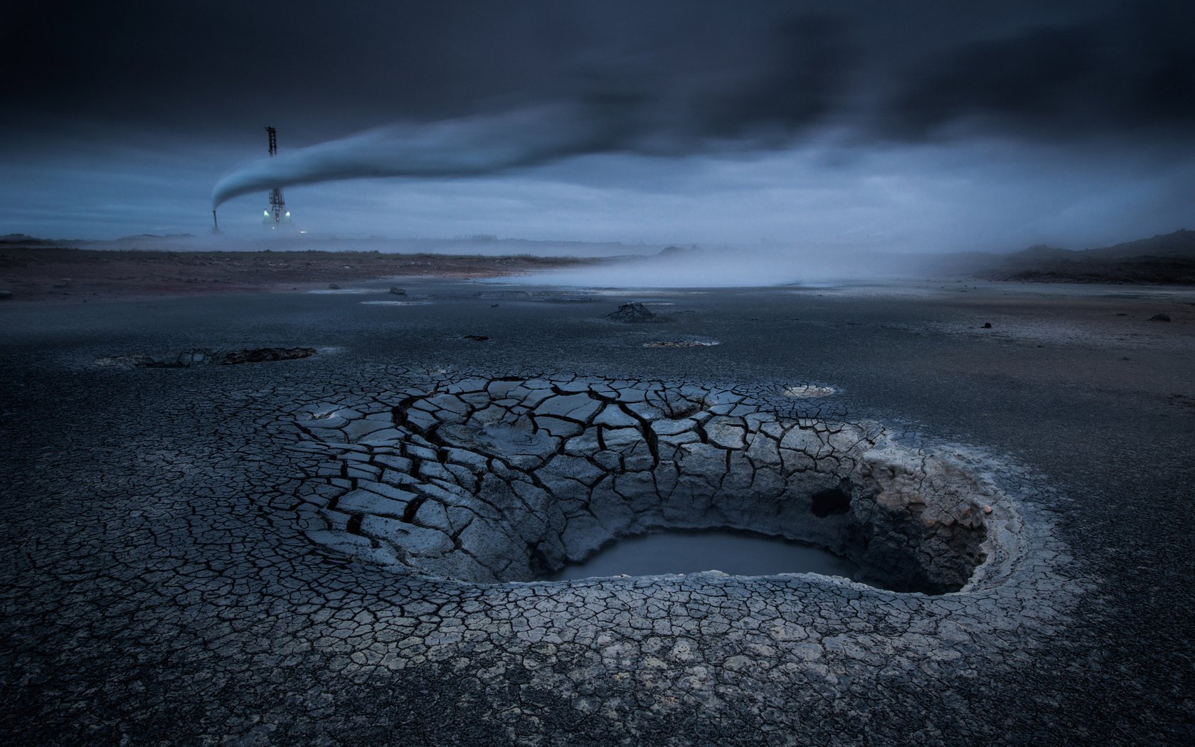 Обои озеро, фото, исландия, высыхающих, lake, photo, iceland, drying разрешение 2048x1367 Загрузить