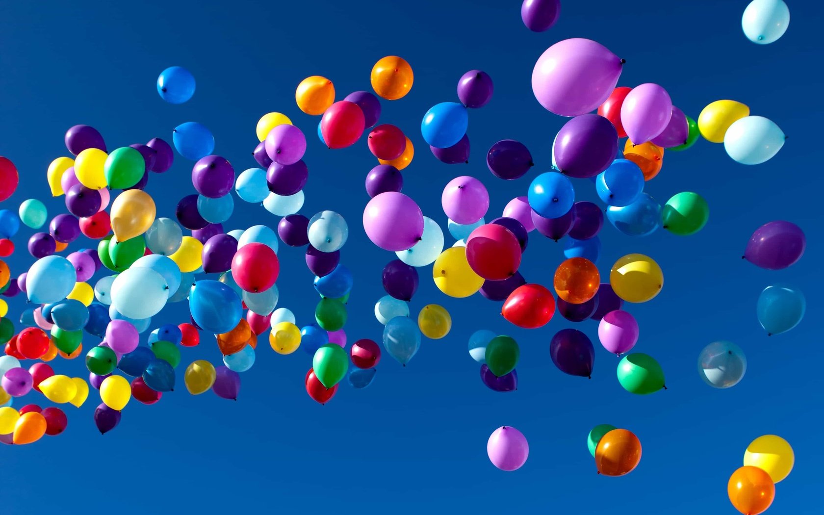 Обои небо, шары, разноцветные, воздушные шарики, the sky, balls, colorful, balloons разрешение 2880x1800 Загрузить