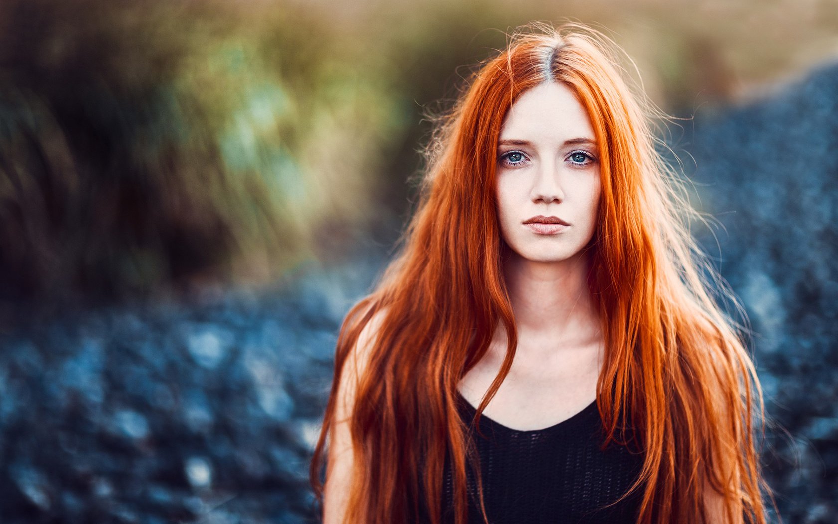 Обои девушка, портрет, взгляд, рыжая, волосы, лицо, sam portraits by sam, girl, portrait, look, red, hair, face разрешение 1920x1200 Загрузить