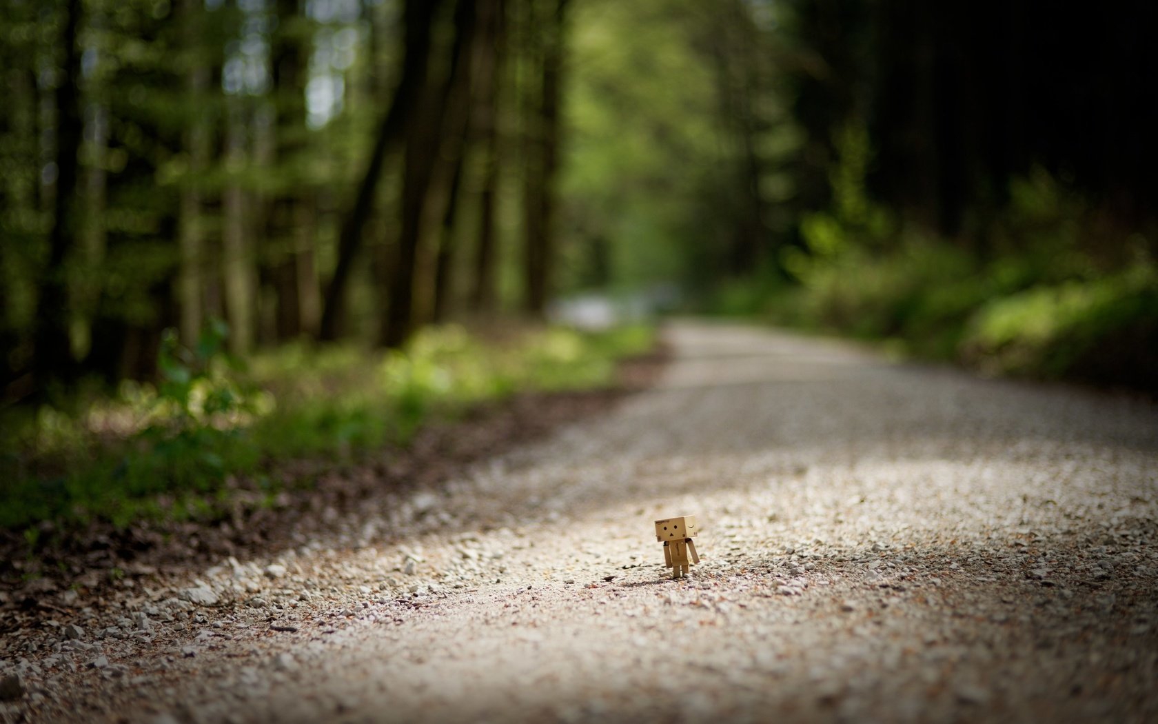 Обои дорога, деревья, размытость, данбо, картонный робот, road, trees, blur, danbo, cardboard robot разрешение 2976x1984 Загрузить