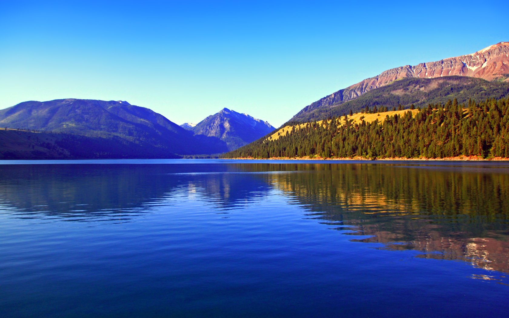 Обои озеро, горы, lake, mountains разрешение 4752x2840 Загрузить