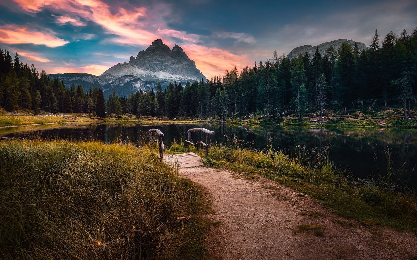 Обои италия, доломитовые альпы, lake antorno, italy, the dolomites разрешение 2048x1367 Загрузить