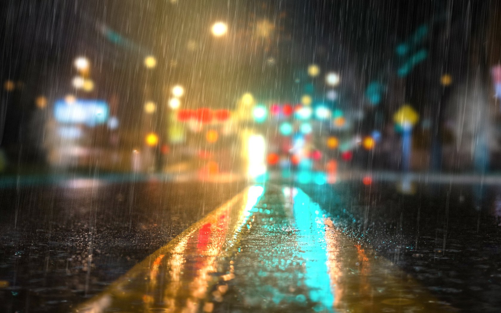 Дорога дождь ночь