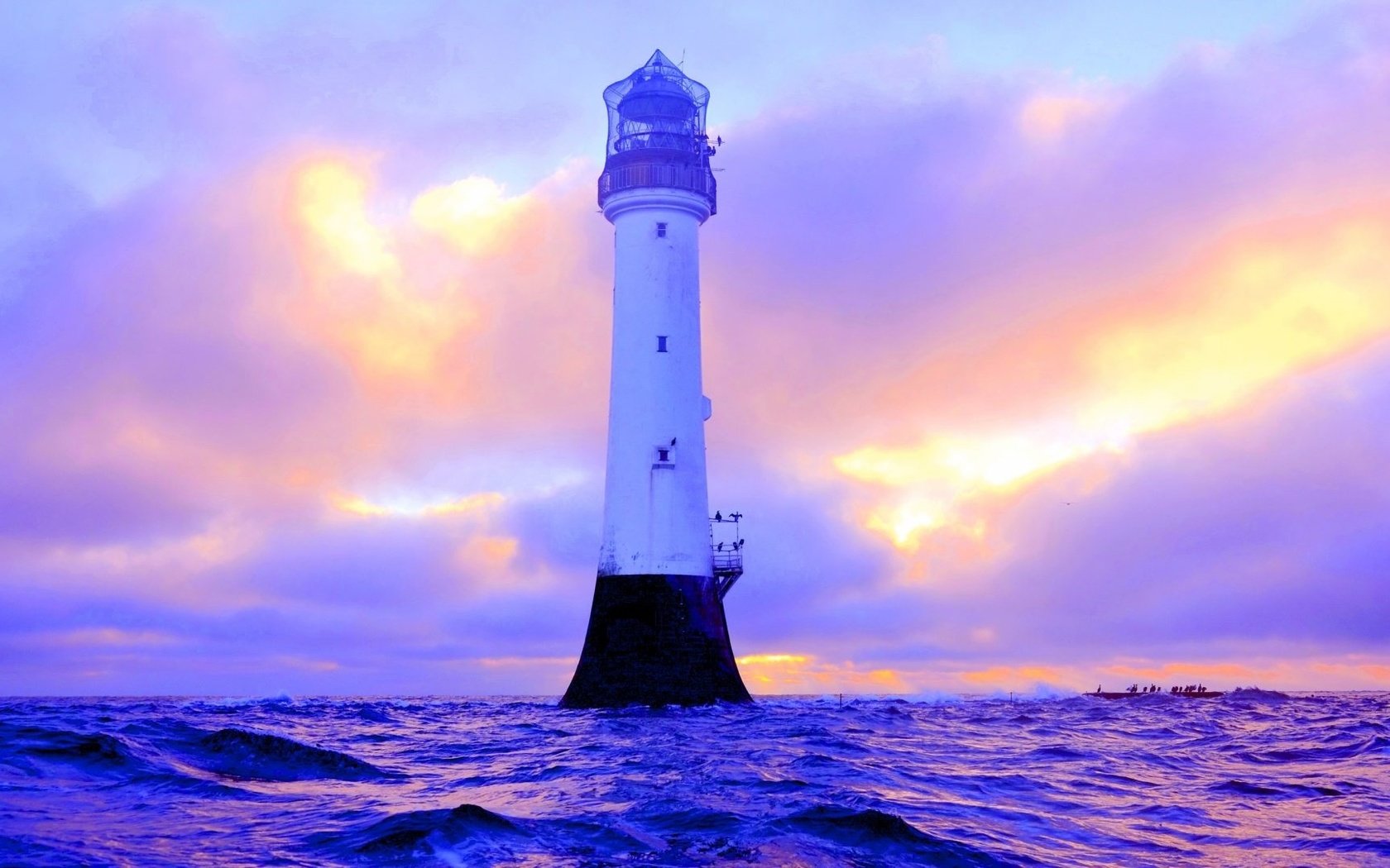 Обои природа, море, маяк, шотландия, bell rock lighthouse angus, nature, sea, lighthouse, scotland разрешение 1920x1080 Загрузить