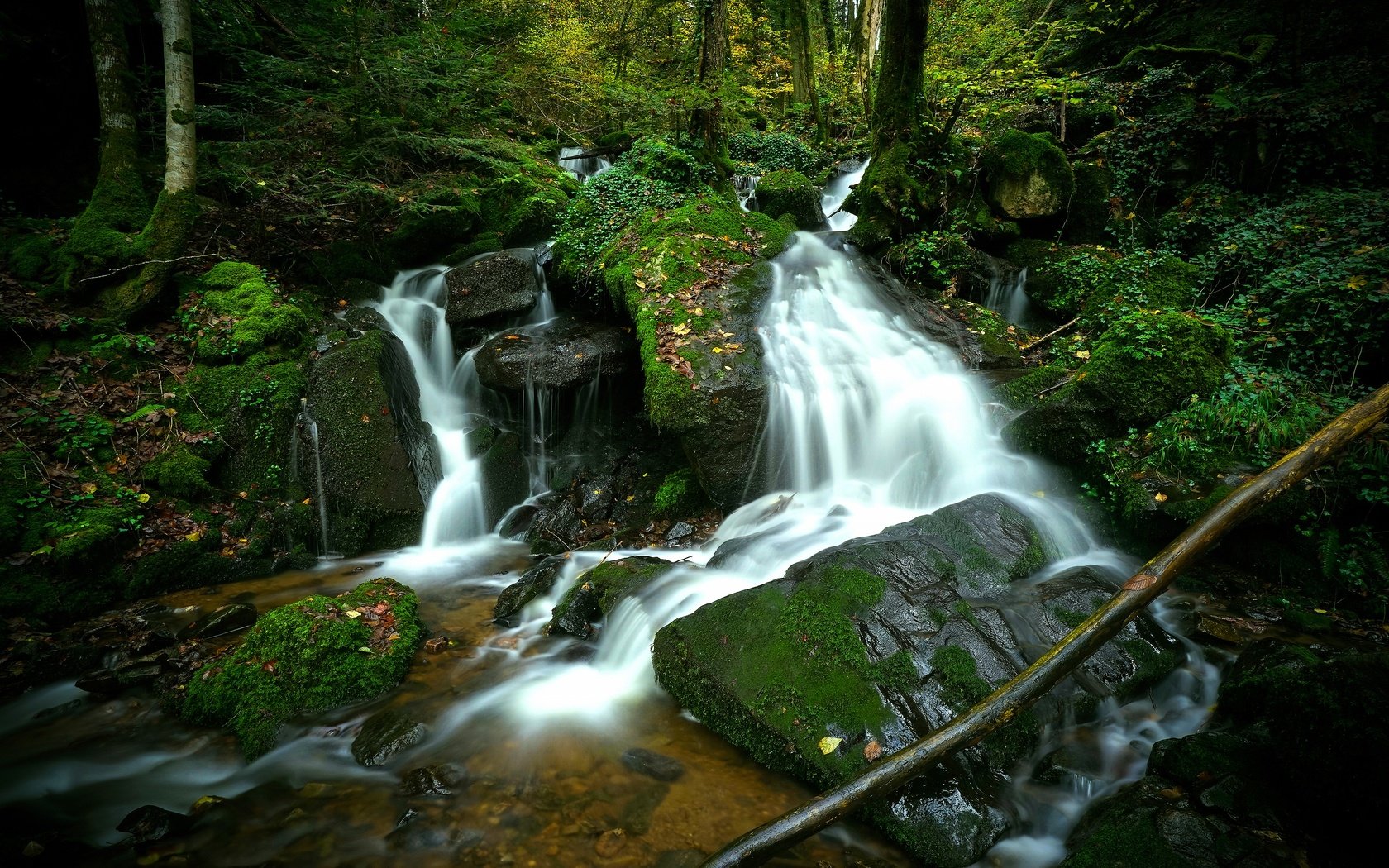 Обои камни, лес, водопад, stones, forest, waterfall разрешение 3840x2160 Загрузить