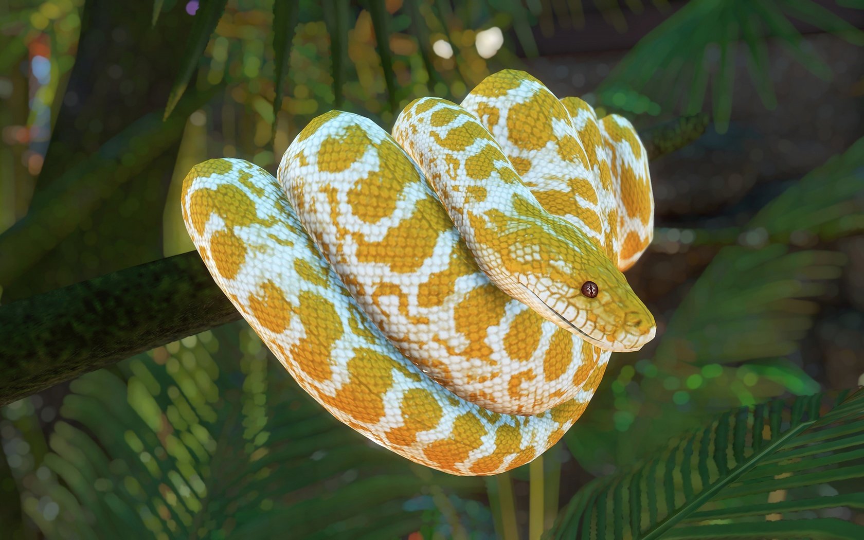 Обои природа, желтый, рендеринг, змея, питон, боке, nature, yellow, rendering, snake, python, bokeh разрешение 3840x2160 Загрузить