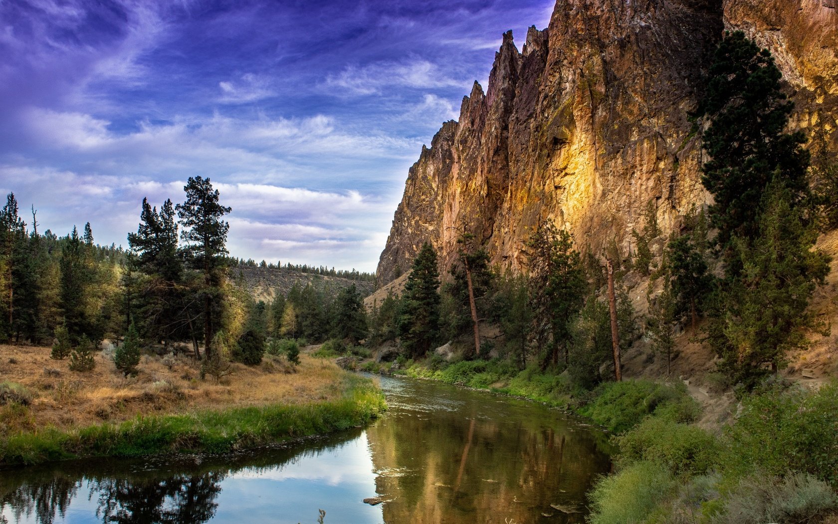 Обои река, природа, пейзаж, скала, сша, орегон, river, nature, landscape, rock, usa, oregon разрешение 3000x1816 Загрузить