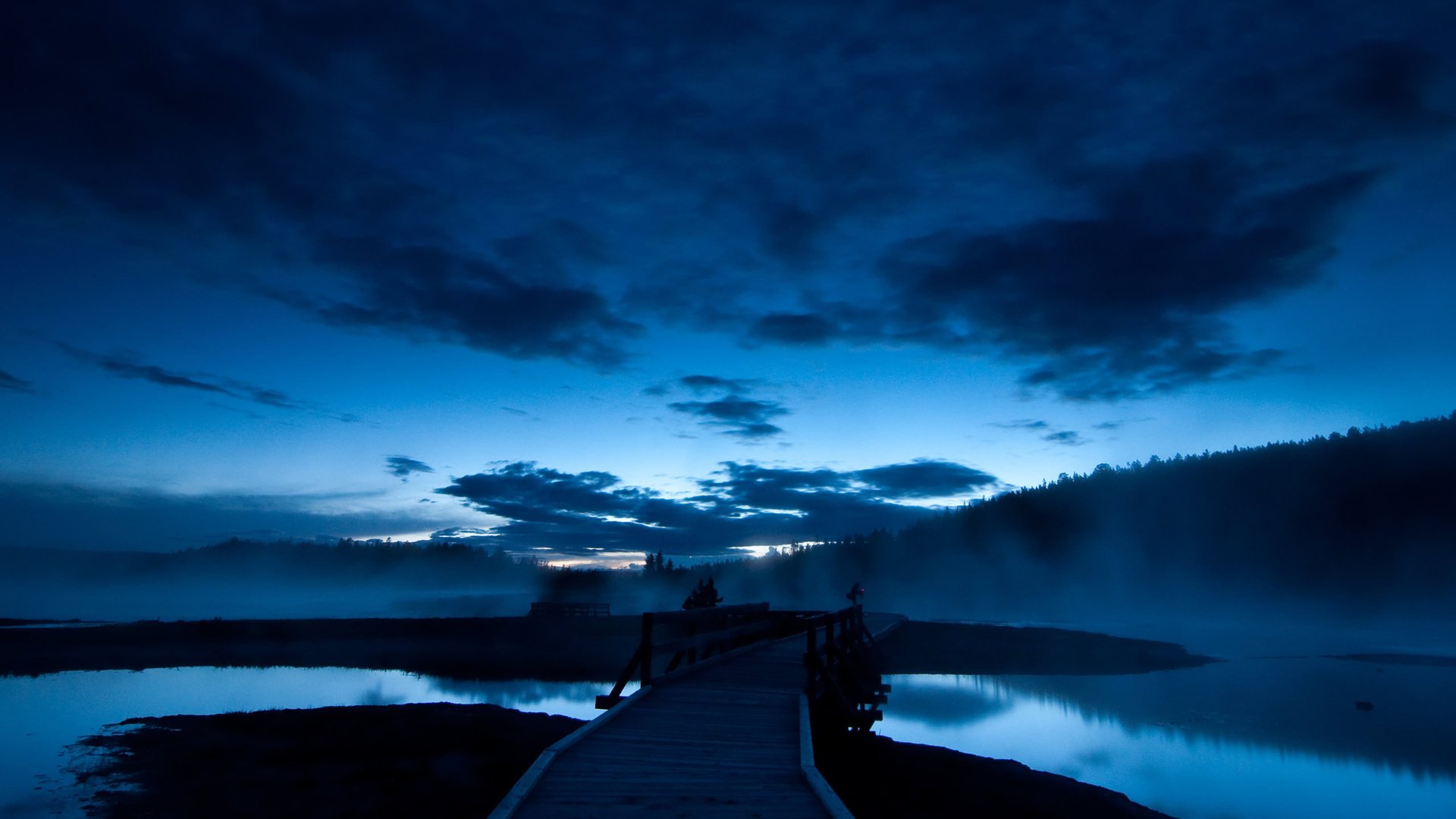 Обои небо, ночь, вода, обои, синий, пейзаж, мост, the sky, night, water, wallpaper, blue, landscape, bridge разрешение 2560x1600 Загрузить