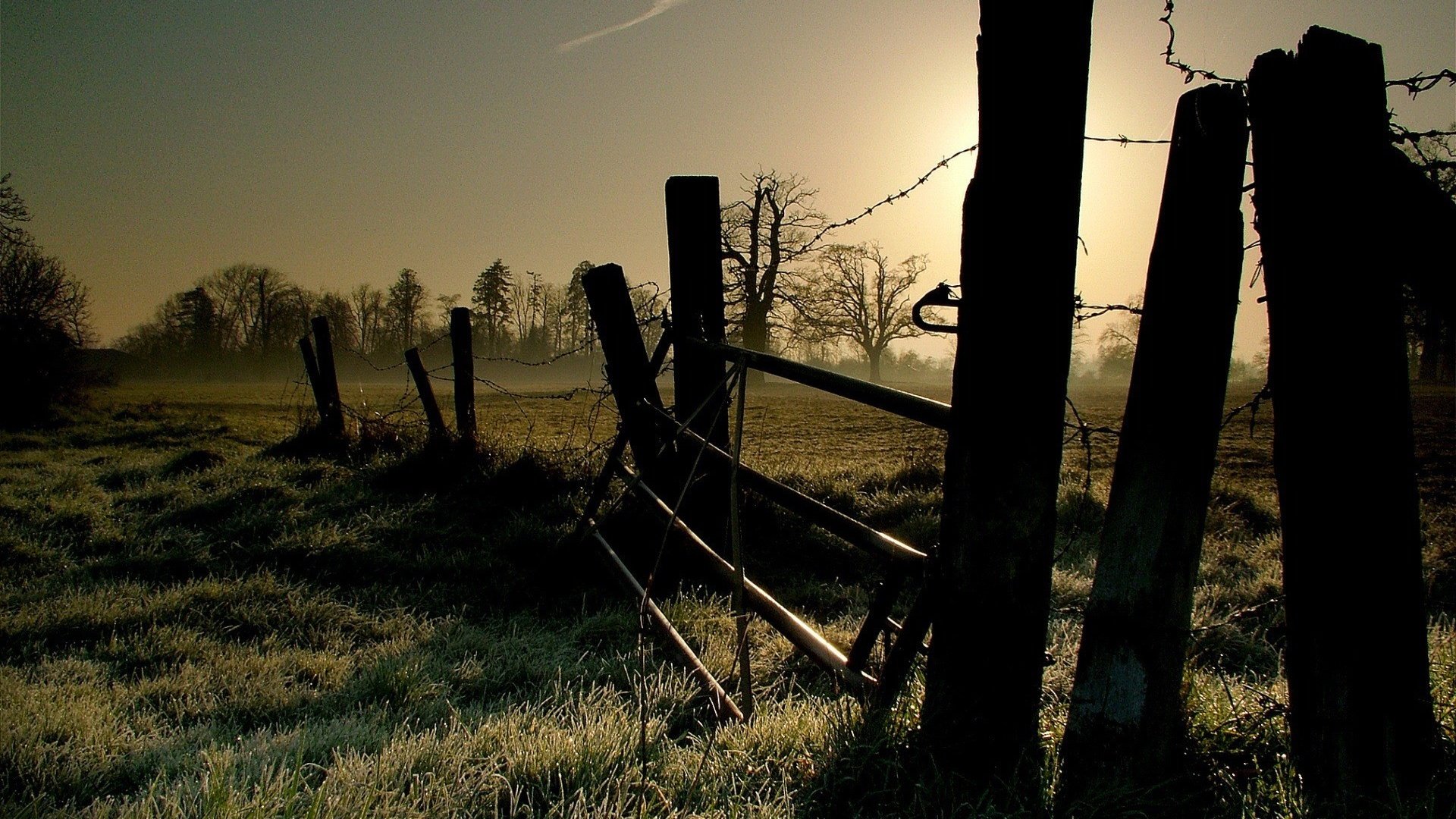 Обои пейзаж, забор, landscape, the fence разрешение 1920x1440 Загрузить