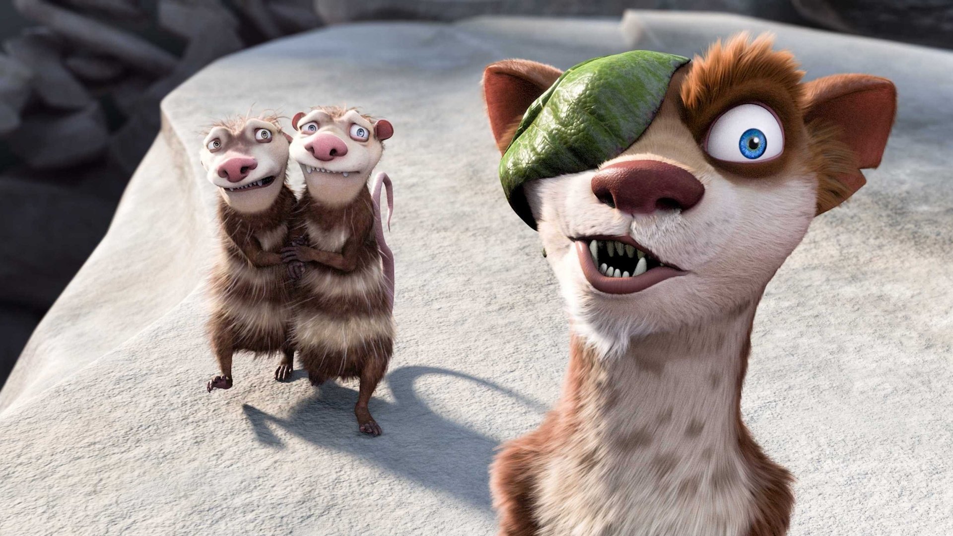 Обои мультфильм, ледниковый период, ласка, cartoon, ice age, weasel разрешение 2853x1602 Загрузить