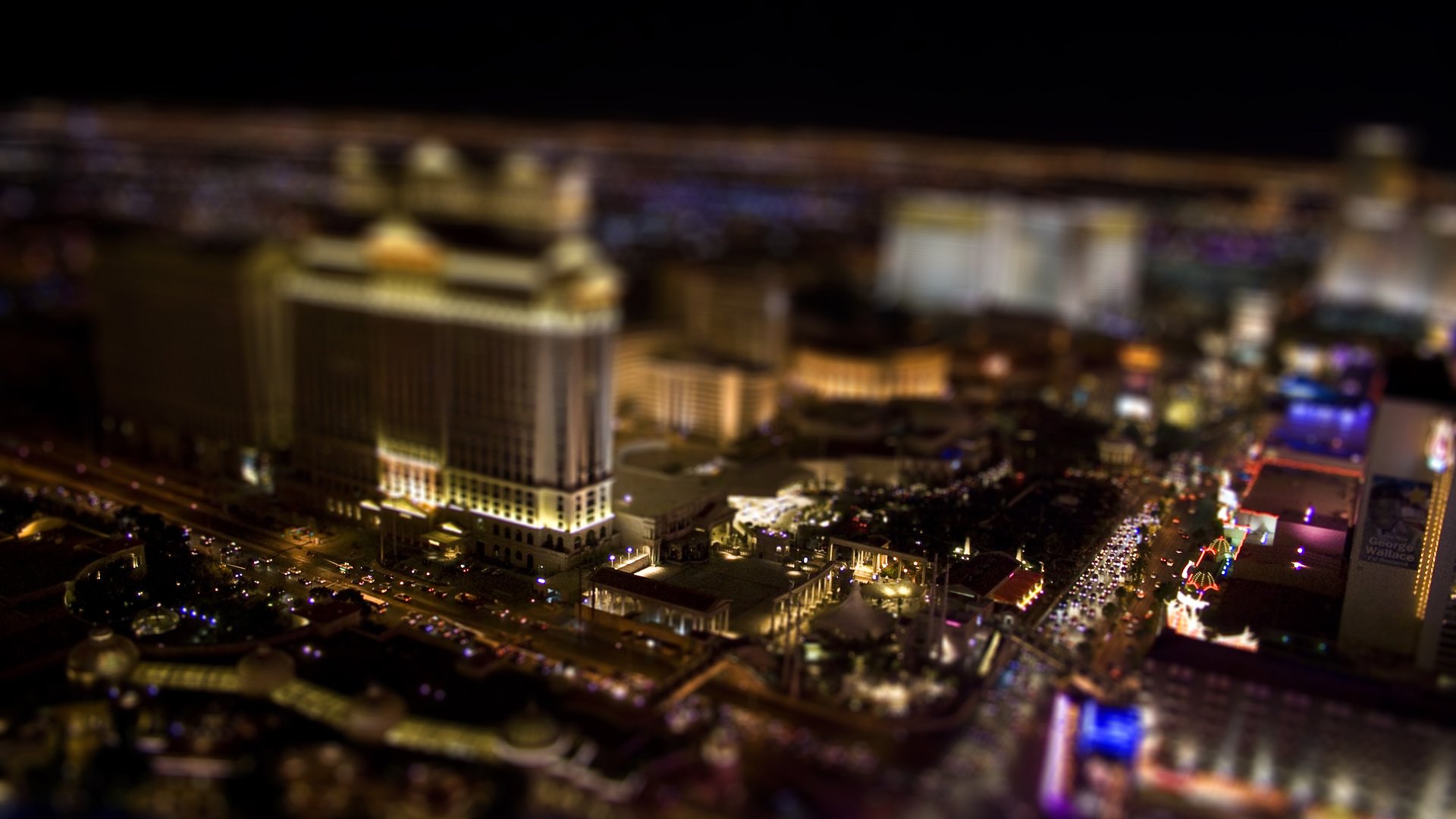 Обои ночь, tilt shift, машины, night, machine разрешение 3888x2592 Загрузить