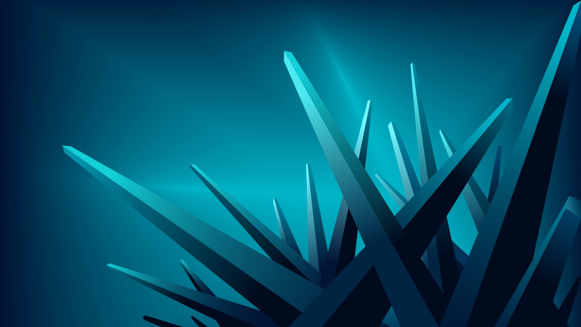 Обои лучи, синие, кристалы, углы, rays, blue, crystals, corners разрешение 2560x1600 Загрузить