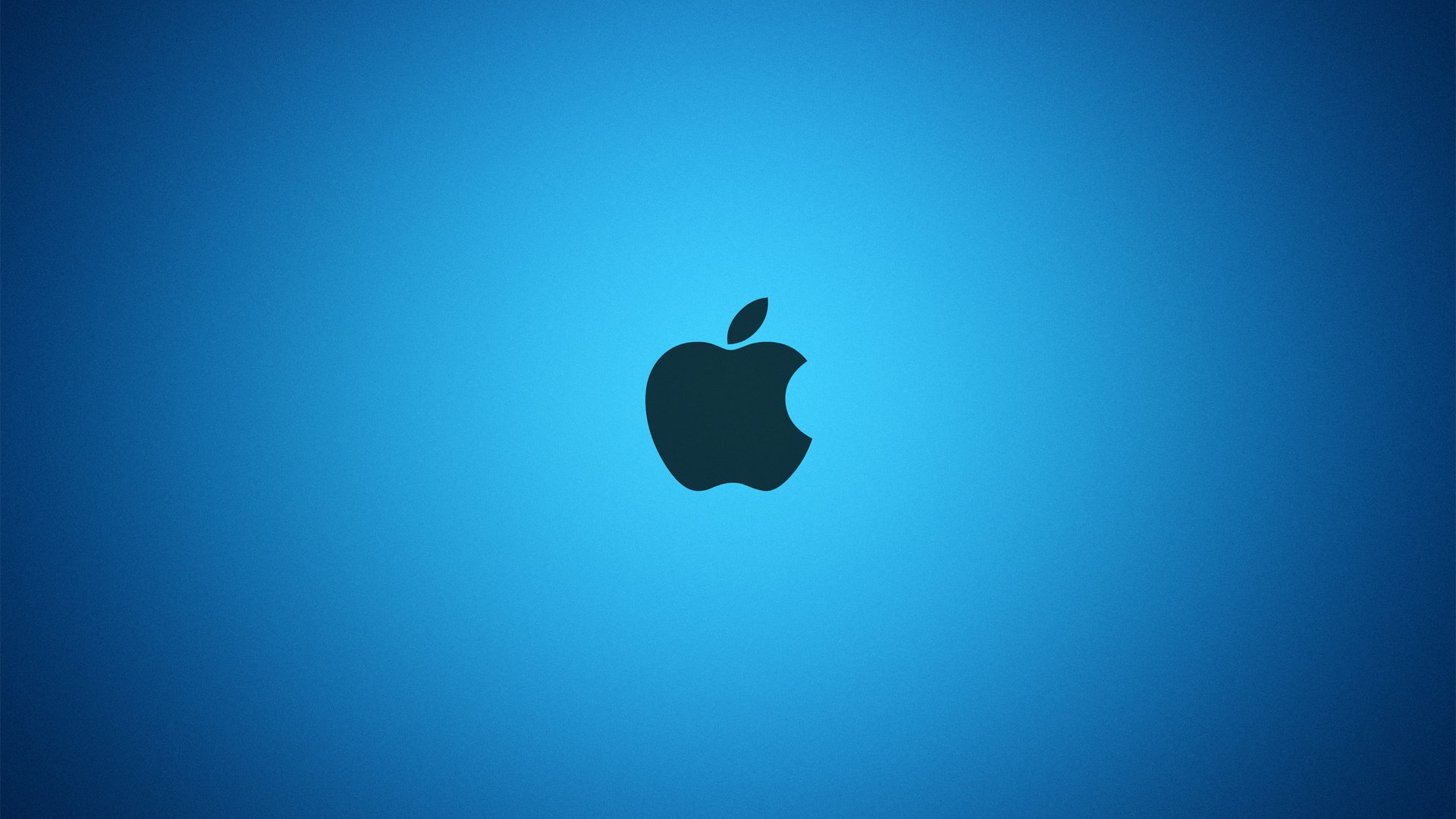 Обои яблоко, голубая, эппл, apple, blue разрешение 2560x1600 Загрузить