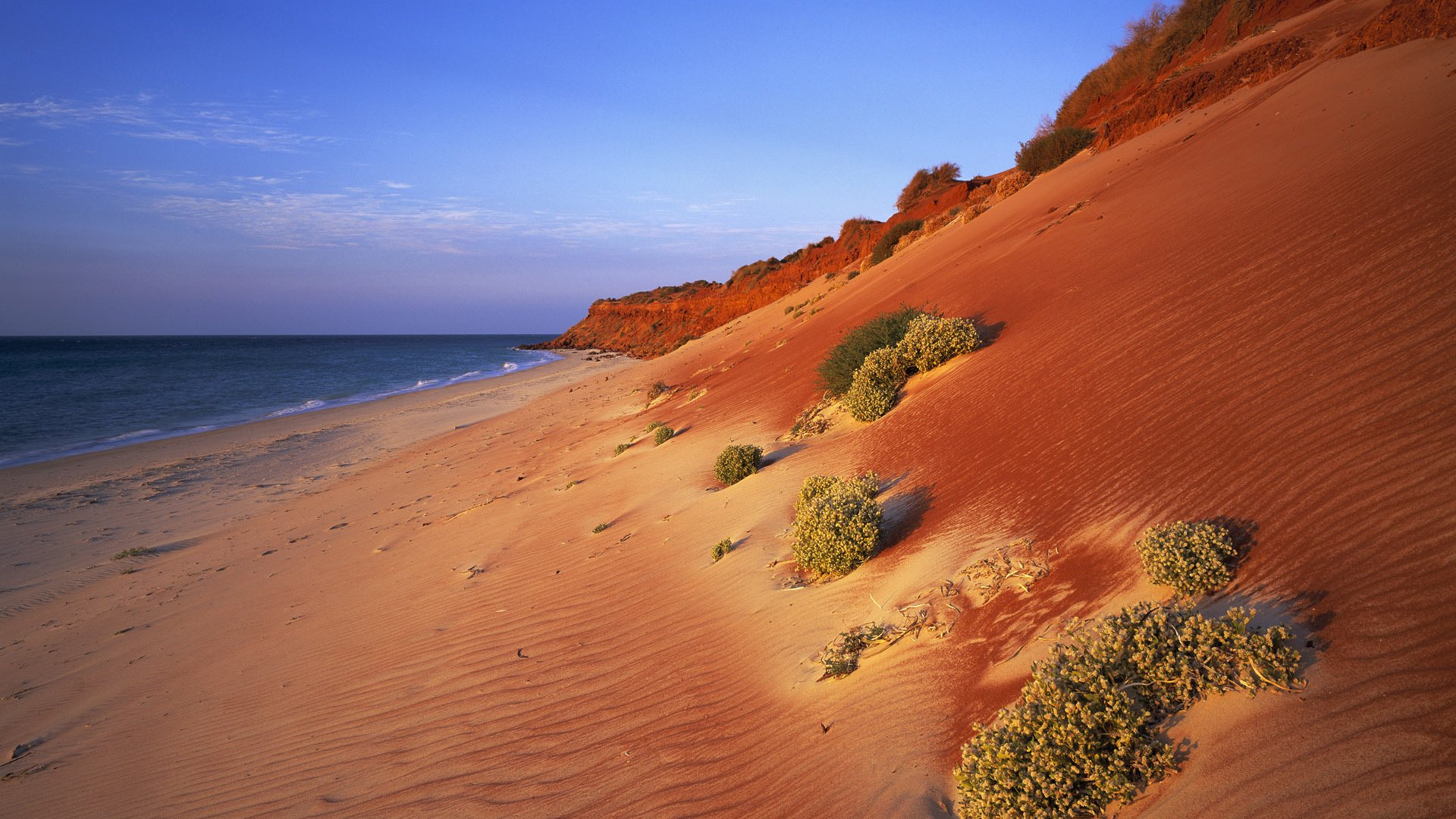 Обои песок, склон, океан, sand, slope, the ocean разрешение 1920x1200 Загрузить