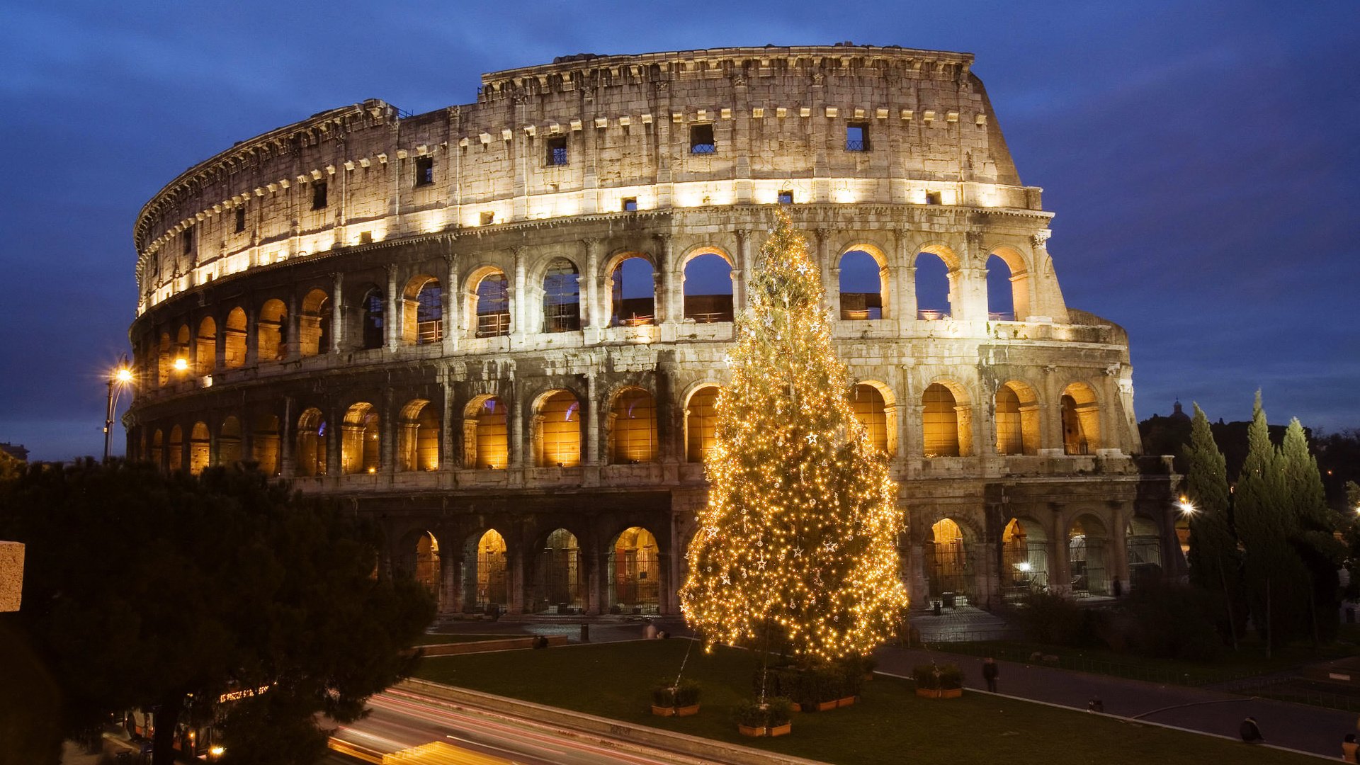 Обои елка, италия, колизей, рим, tree, italy, colosseum, rome разрешение 2000x1333 Загрузить