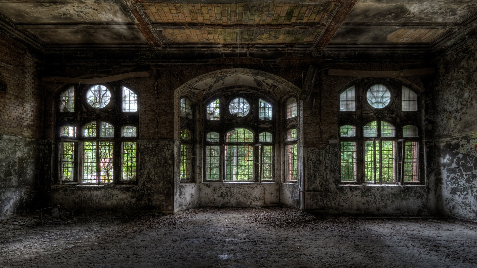 Обои дом, здание, окна, старый, прошлое, заброшенный, house, the building, windows, old, past, abandoned разрешение 2560x1600 Загрузить