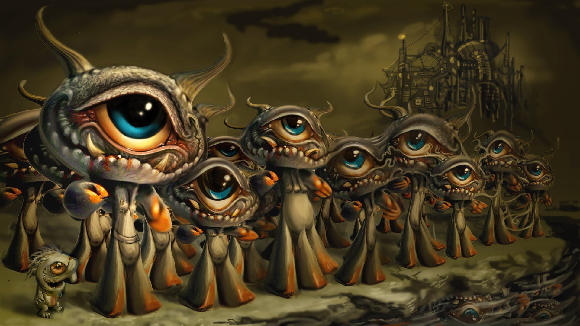 Обои глаза, клыки, рога, eyes, fangs, horns разрешение 2000x1200 Загрузить