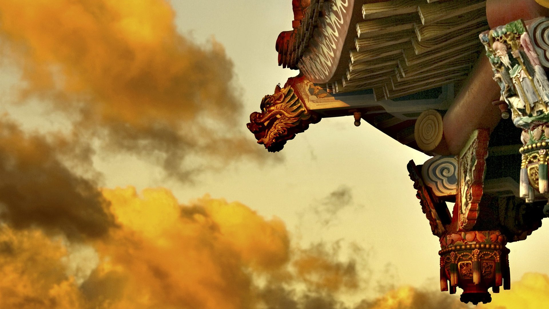 Обои облака, дракон, китай, clouds, dragon, china разрешение 1920x1200 Загрузить