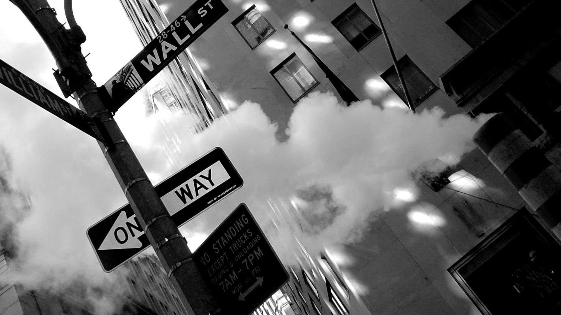 Обои обои, картинка, фото, снимок, фон, манхеттен, уо__лл-стрит, города, уолл-стрит, город, нью - йорк, чёрно-белое, улица, нью-йорк, wallpaper, picture, photo, the, manhattan, background, uo__ll street, city, wall street, the city, black and white, street, new york разрешение 1920x1200 Загрузить