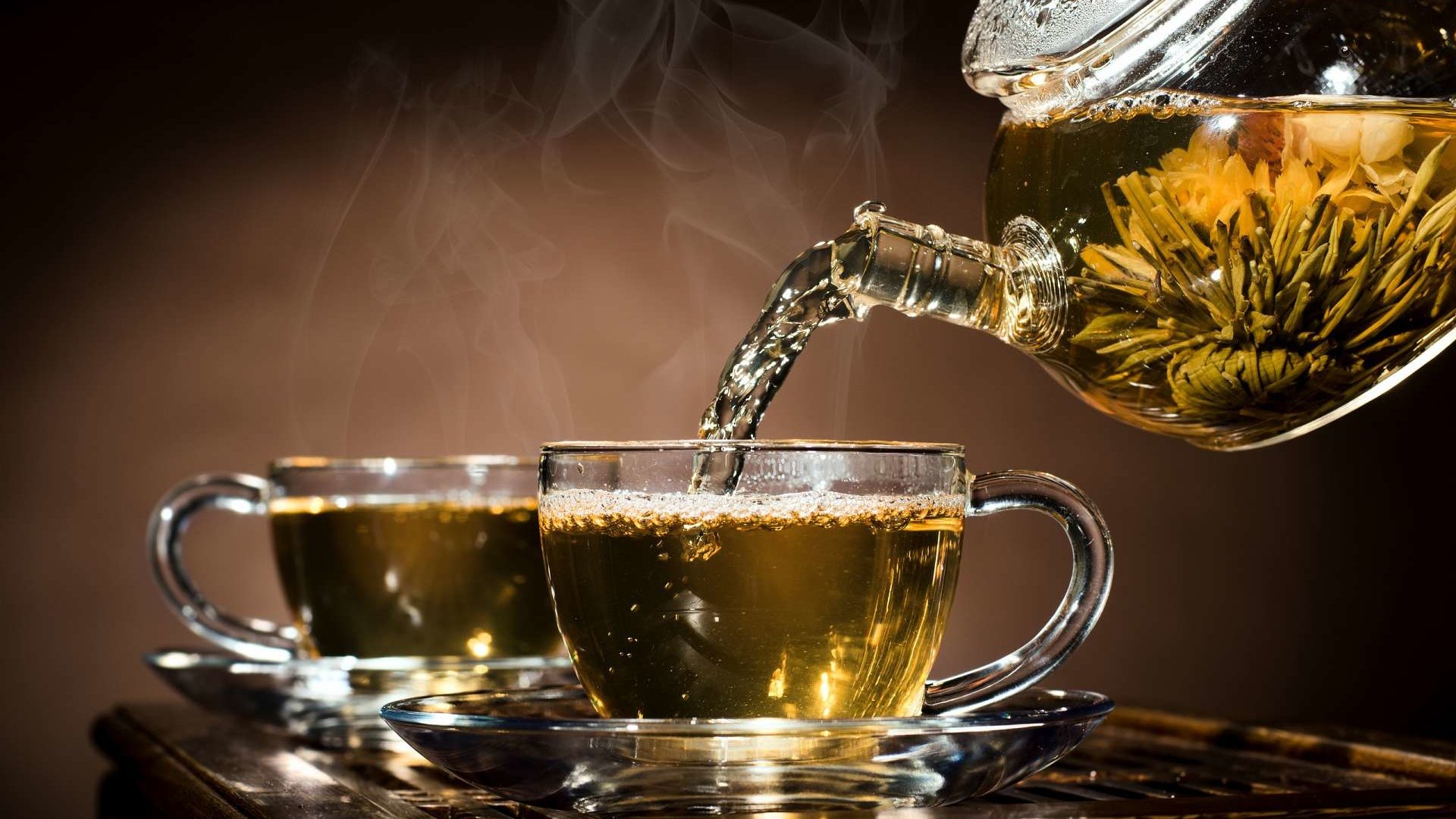 Обои чай, чайник, чашки, tea, kettle, cup разрешение 1920x1200 Загрузить