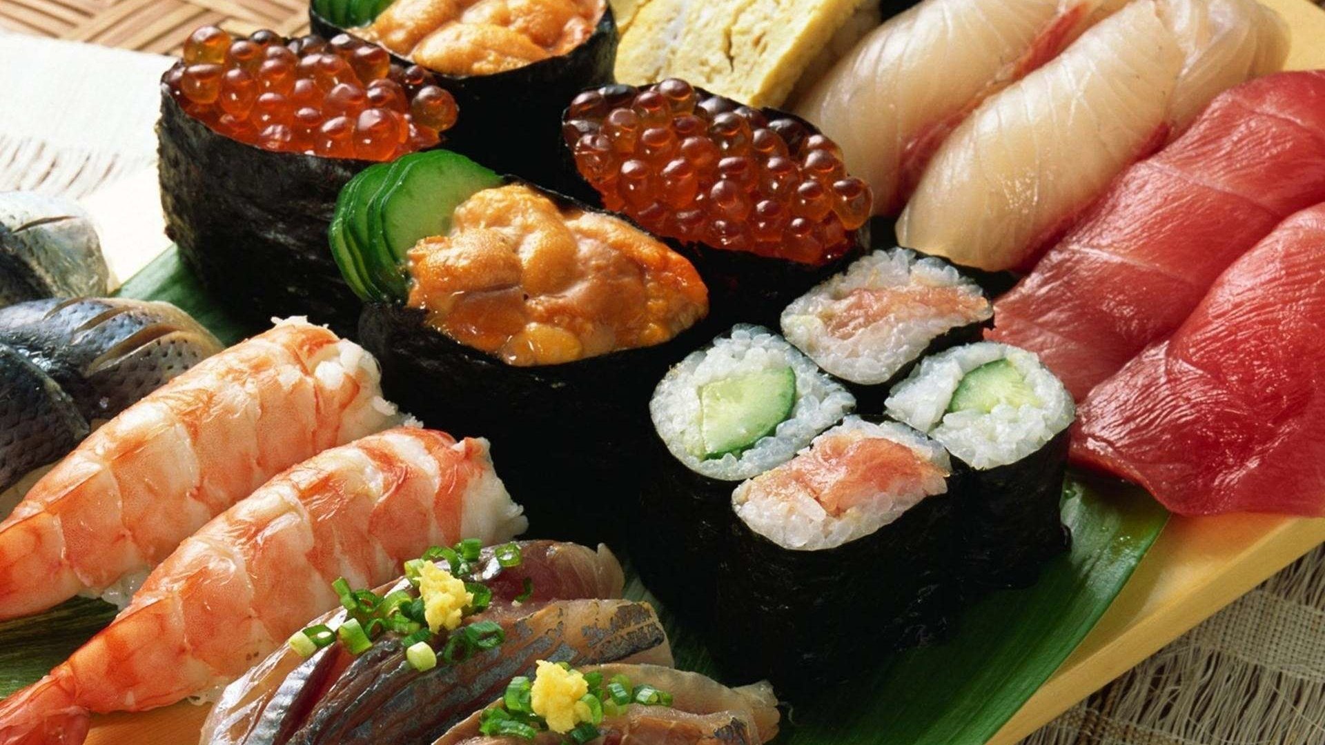 Обои кухня, суши, роллы, японская, kitchen, sushi, rolls, japanese разрешение 1920x1200 Загрузить